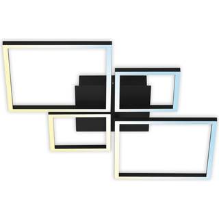 Frame LED-loftslampe, CCT, 4-lys, sort