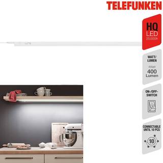 LED underskabslampe Hephaistos, hvid, længde 87 cm