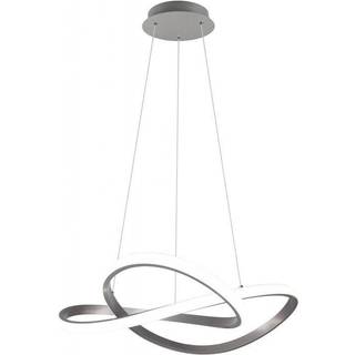 LED-pendel Course, mat nikkel, 4.000 K, Ø 60 cm, metal