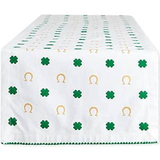 Clover Horseshoe Printed Table Runner 14x72