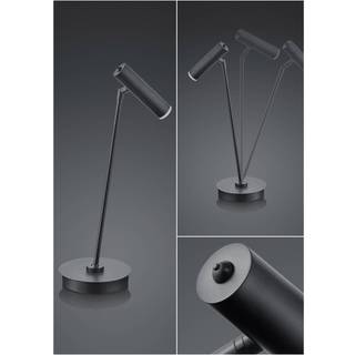 Tom LED-bordlampe, kan dæmpes, sort