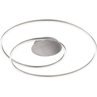 LED-loftslampe Holy Ø 68cm nikkel mat