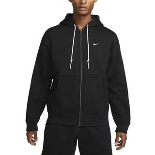 Sweatshirt Nike Solo Swoosh Men&#39;s Full-Zip Hoodie Dark Grey Heather/ White L - White - L