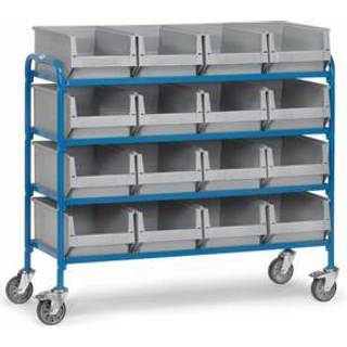 Store Montagevogne med kasser - 1250 x 470 mm