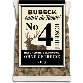 Hundesnack Nr. 4 hjort 210 g