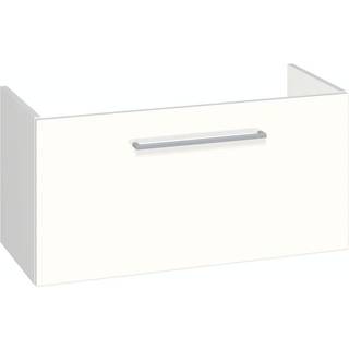 Dansani Mido underskab 80 cm med en skuffe - Hvid blank/hvid højglans