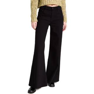 Frame Le Palazzo high-rise flared jeans - black - 26