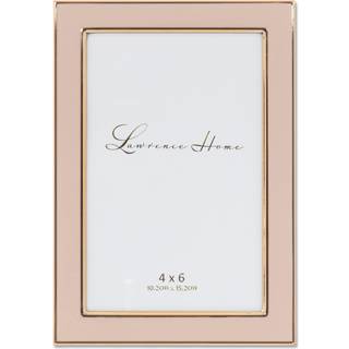 Lawrence rammer poleret emalje billedramme 4x6 pink