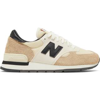 New Balance Mænd MADE in USA 990v1 i Brungrå Suede/Mesh, Størrelse 42