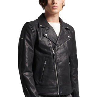 Superdry Moto bikerjakke i læder