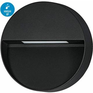 EGLO Maruggio udendørs væglampe, Ø150 mm, sort