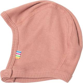 Hjelm pastel rosa økologisk Rib Bomuld