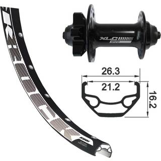 XLC Forhjul 29" Rodi sort Rock 6-bolt 9x100 mm QR sort