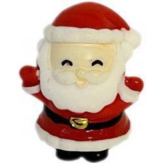 Jule Minifigur 3,5 Cm - Begejstret Stående Julemand - Dekoration