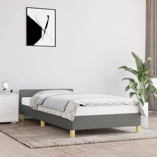Sengeramme uden madras Creme 100x200 cm Stof