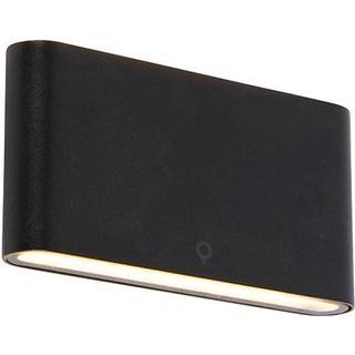 Moderne udendørs væglampe sort 17,5 cm inkl. LED IP65 - Batt