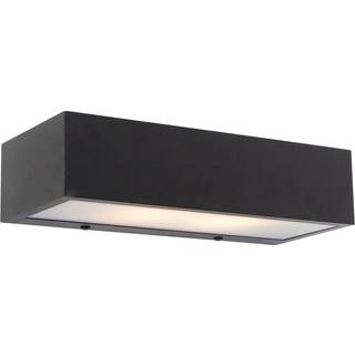 Design rektangulær væglampe sort 25 cm - Houx