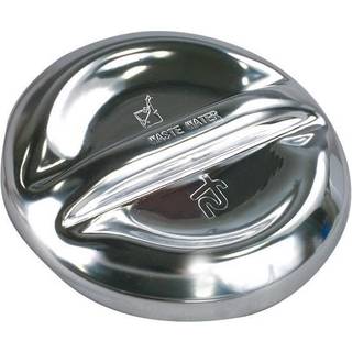 Låg til dæksgennemføring diesel Roca Deck Filler Cover, ISO 8099 / 4596 / 11192 / 9093-1, 1 1/2" gevind, stanset rustfrit stål AISI 316