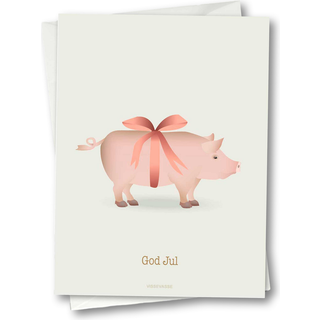 God Jul - Marcipangris - Kort fra ViSSEVASSE