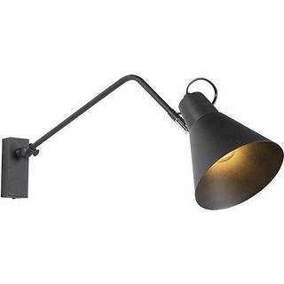 Design væglampe sort justerbar - Luna