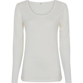 JBS of Denmark langærmet t-shirt økologisk uld ivory til kvinder