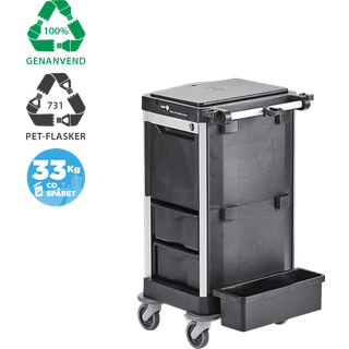 Nordic Recycle trolley 2.0 Small rengøringsvogn