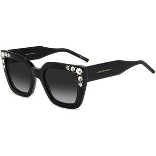 Carolina Herrera Kvinde HER 0130/S 807/9O Solbriller Acetat Sort Grå Firkantet Skygge