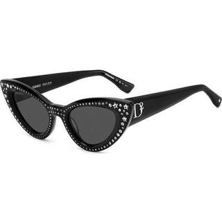 Dsquared2 D2 0092/N/S 807/IR 51 Solbriller Kvinder Black - Pattern Black - 51mm