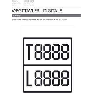 Digital vægttavle sort