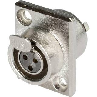 Hicon HI-XMEF3 XLR-stik Tilslutning, indbygning lodret