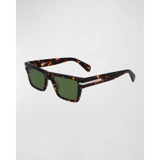 Ferragamo Unisex SF1086S 219 Solbriller Plast Havana Grøn Pillow Normal