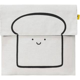 Fluf Flip Snack Sack - Happy Bread Black