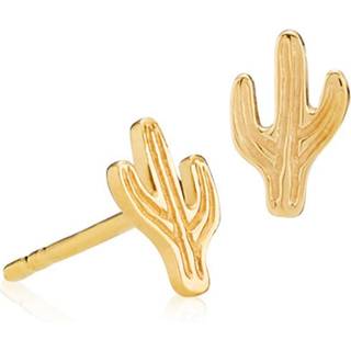 Petite cactus - Ørestikker Forgyldt - 1 par