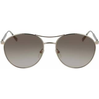 LONGCHAMP Kvinde LO133S 43027 712 Solbriller Metal Guld Grå Pilot Normal Skygge