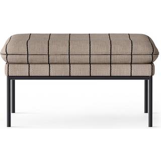 Ferm Living Turn Boucle Puf Sand/ - Sækkestole & Puffer Bouclé Sort - 1104264207