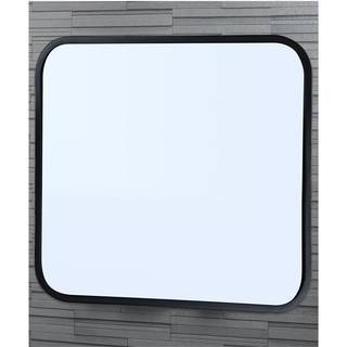 Showerdrape Showerdrape Black Shoreditch Square Metal Framed Bathroom Mirror