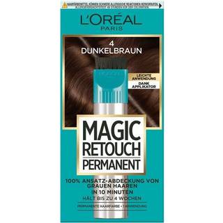 L'Oréal Paris Magic Retouch Permanent Ansatz-Abdeckung Nr. 4 Dunkelbraun Hårfarve - Brun