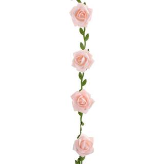 Kunstig rose guirlande 120 cm. - Rosa