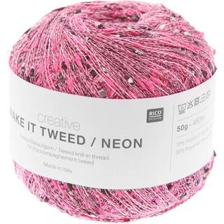Creative Make It Tweed Neon garn fra Rico Design - Neon pink