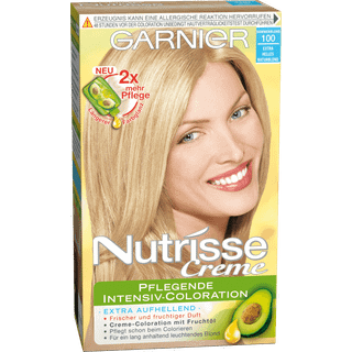 Garnier Nutrisse Ultra Blonde Brightening Permanent Care hårfarve 100 Summer Blonde ekstra lys naturlig blond