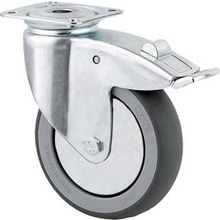Drejeligt hjul m/ bremse Ø75 mm - maks. 75 kg