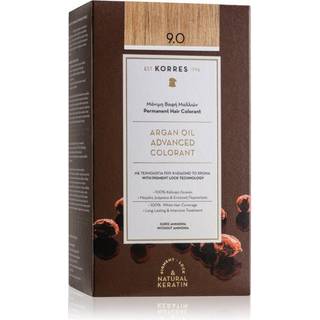 Korres Argan Oil Permanent hårfarve Med Arganolie Skygge 9.0 Very Light Blonde - 50 ml