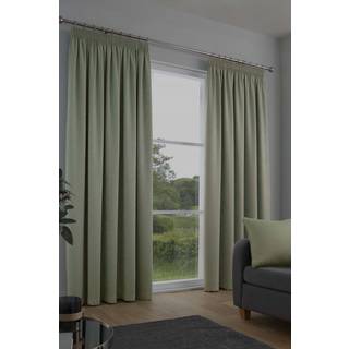 Fusion Fusion Green Galaxy Room Darkening Woven Pair of Pencil Pleat Curtains