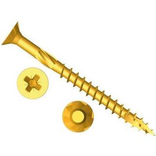 Forge FFP435Y ForgeFast Pozi kompatibel Elite Performance træskrue ZY 4,0 x 35 mm Æske med 200 stk.