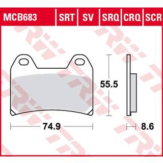 TRW Sinter Road & Track-Bremsebelægning