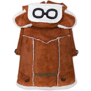 TouchDog 'Tuskegee' Aero-vintage Designer Dog Coat X-Large Brown