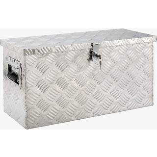 Arebos® Aluminium værktøjskasse med lås - 60x25x30cm, trækstangskasse inkl. skumgummitætning