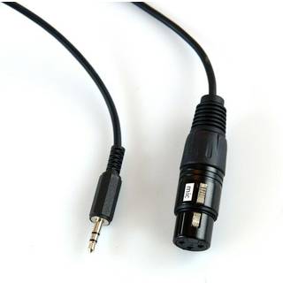 Mikrofonkabel XLR hona - minitele 3,5 hane 0,38 m