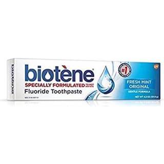 Biotenfluorid tandpasta blid formel frisk mynte 4.3 ounce (pakke med 2)
