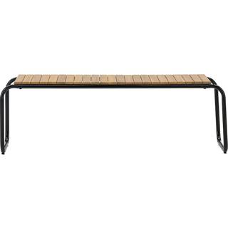 Holmbeck havebænk 161x40cm i stål og akacietræ